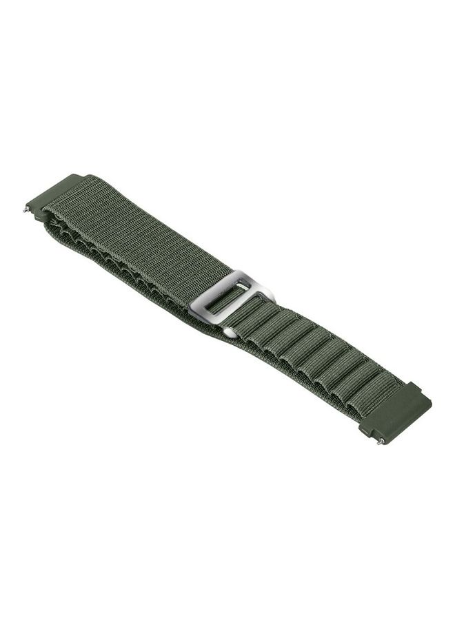 MARGOUN - Alpine Loop Band 20mm Nylon Woven Sport Watch Strap Compatible with Galaxy Watch5 Pro/Galaxy Watch5/Galaxy Watch4/Galaxy Watch4 Classic/Galaxy Watch3/ Galaxy Watch Active 2/Galaxy Watch Active Green - Image 1