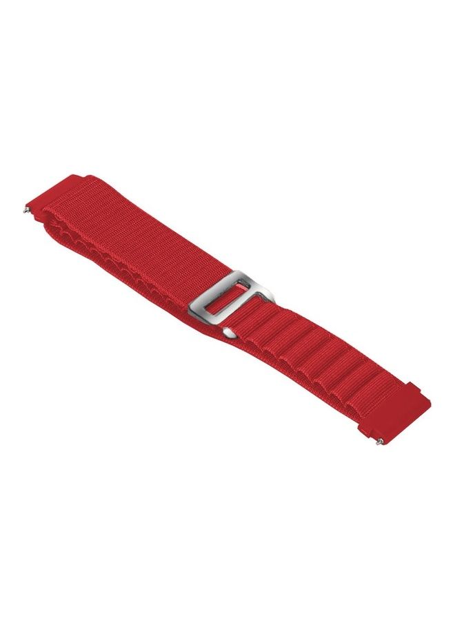 MARGOUN Alpine Loop Band 20mm Nylon Woven Sport Watch Strap Compatible with Galaxy Watch5 Pro/Galaxy Watch5/Galaxy Watch4/Galaxy Watch4 Classic/Galaxy Watch3/ Galaxy Watch Active 2/Galaxy Watch Active Red - Image 5