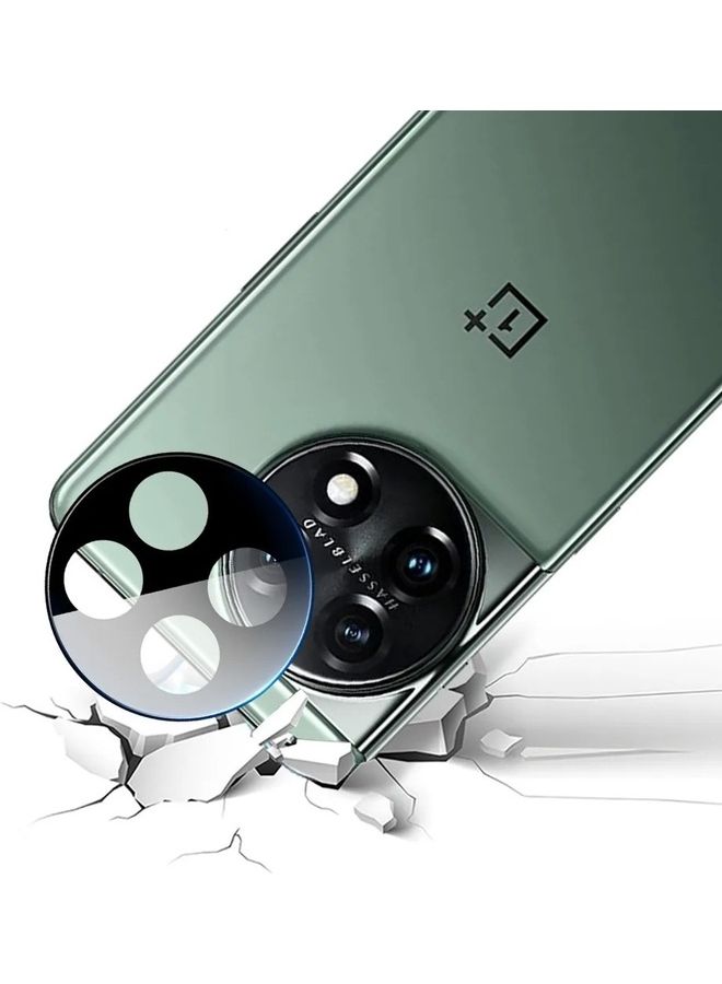 MARGOUN - 3Pack for OnePlus 11 Camera Lens Protector 9H Tempered Glass 3D Anti-Scratch Case Friendly Shatterproof Full Coverage Black - Image 1