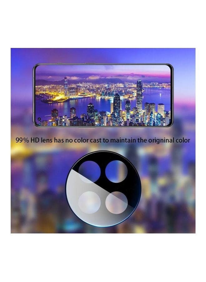 MARGOUN - 3Pack for OnePlus 11 Camera Lens Protector 9H Tempered Glass 3D Anti-Scratch Case Friendly Shatterproof Full Coverage Black - Image 1