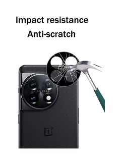 مارجون واقي عدسة كاميرا OnePlus 11 مصنوع من زجاج مقوى 9H ثلاثي الأبعاد مضاد للخدش ومضاد للكسر وتغطية كاملة  - Image 4