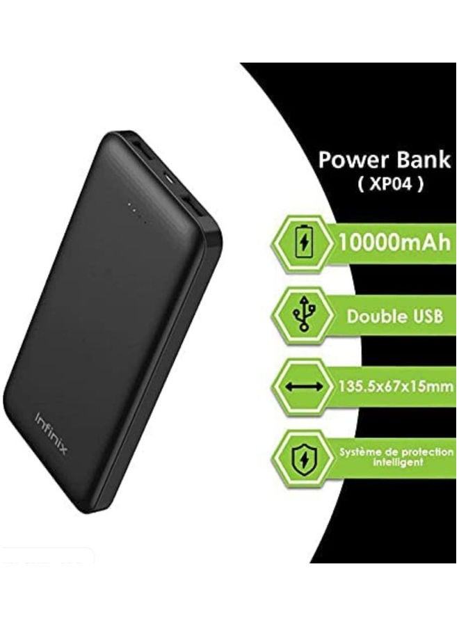 Infinix 10000.0 mAh XP04 Wired Power Bank 10000 mAh Black - Image 3