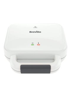 Deep Fill Toastie Maker 2 Slice Sandwich Toaster Non-Stick Plates Cooks A Toastie In 5 Minutes 800 W VST091 White