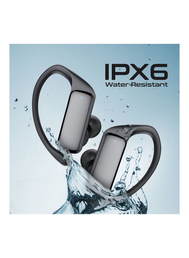 PROMATE - True Wireless Earbuds, Sporty In-Ear Bluetooth v5.3 ENC Earphones with Noise Cancelling, Mic, 42H Playback Time, Intelligent Touch Controls and Wireless Charging Case for iPhone 14 Epic. Black - Image 1