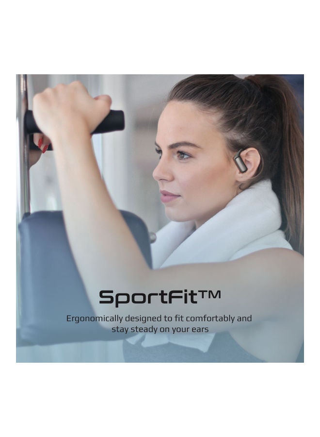 PROMATE - True Wireless Earbuds, Sporty In-Ear Bluetooth v5.3 ENC Earphones with Noise Cancelling, Mic, 42H Playback Time, Intelligent Touch Controls and Wireless Charging Case for iPhone 14 Epic. Black - Image 1