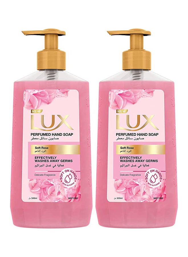 Lux - Perfumed Hand Soap 500ml Pack of 2 - Image 1