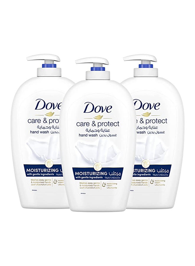 Dove Care And Protect Hand Wash 500ml Pack of 3  - Image 1