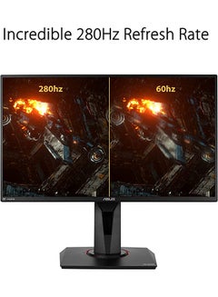 أسوس شاشة ألعاب FHD TUF Gaming VG259QM مقاس 24.5 بوصة (1920 × 1080)، تقنية IPS سريعة، إمكانية زيادة سرعة التشغيل 280 هرتز، 1 مللي ثانية (GTG)، مزامنة ضبابية الحركة المنخفضة للغاية، متوافقة مع G-SYNC، DisplayHDR 400  - Image 4