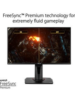 أسوس شاشة ألعاب FHD TUF Gaming VG259QM مقاس 24.5 بوصة (1920 × 1080)، تقنية IPS سريعة، إمكانية زيادة سرعة التشغيل 280 هرتز، 1 مللي ثانية (GTG)، مزامنة ضبابية الحركة المنخفضة للغاية، متوافقة مع G-SYNC، DisplayHDR 400  - Image 5