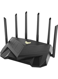 TUF AX5400 Dual Band WiFi 6 Gaming Router, AiMesh, 2.4G Hz / 5 GHz Operating Frequency, 574+4804 Mbps, AX technology black