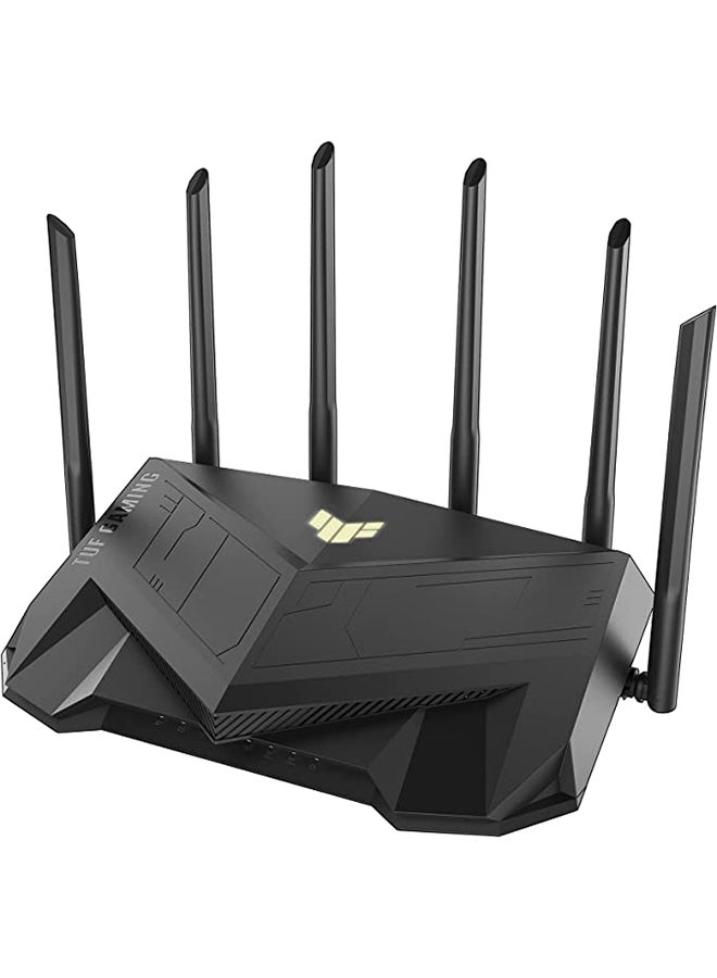 ASUS - TUF AX5400 Dual Band WiFi 6 Gaming Router, AiMesh, 2.4G Hz / 5 GHz Operating Frequency, 574+4804 Mbps, AX technology black - Image 1