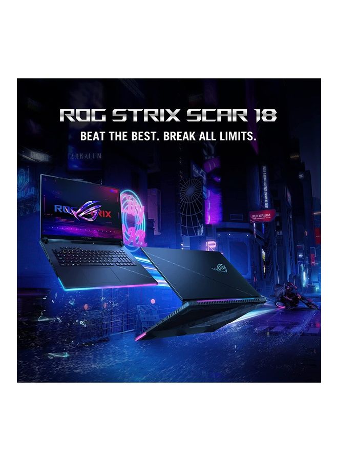 Strix SCAR 18 G834JY-N6064W Gaming (Upgraded Version) Laptop With 18-Inch Display, Core i9-13980HX Processor/32GB RAM/2TB SSD/16GB Nvidia Geforce RTX4090 Graphics Card/Windows 11 Home English/Arabic Black