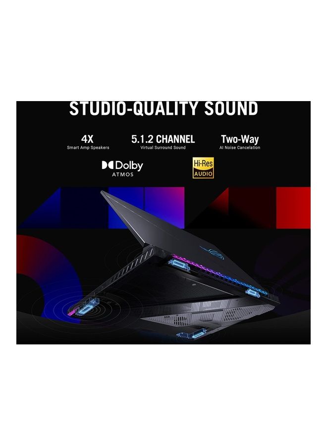 Strix SCAR 18 G834JY-N6064W Gaming (Upgraded Version) Laptop With 18-Inch Display, Core i9-13980HX Processor/32GB RAM/2TB SSD/16GB Nvidia Geforce RTX4090 Graphics Card/Windows 11 Home English/Arabic Black