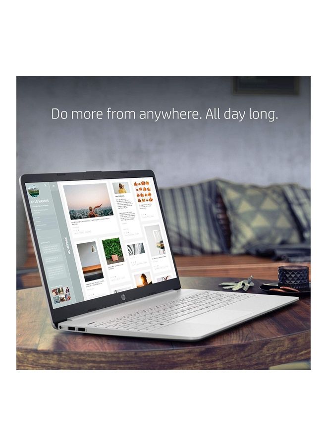 HP - 15 i3 (Upgraded Version) Laptop With 15.6-Inch Display, â€ŽCore i3-1125G4 Processor/12GB RAM/256GB SSD/â€ŽIntel UHD Graphics/Windows 11 English SILVER - Image 1