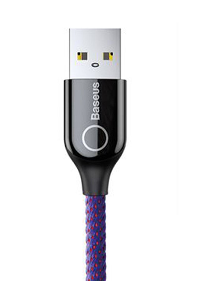 Baseus C-Shaped Light Intelligent Power-Off Lightning Cable Purple/Black - Image 5