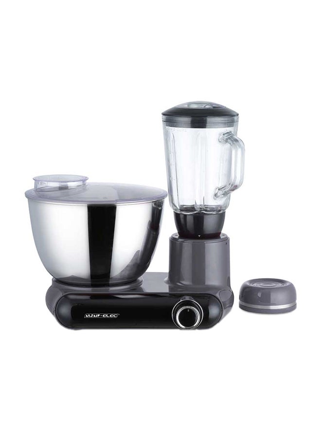 ألسيف إليك عجان كبير مع وعاءٍ من الستانلس ستيل وإبريقٍ من الزجاج 6.0 L 800.0 W E02226/GY رمادي - Image 1