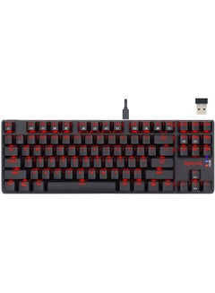 ريدراجون Redragon K590 Mahoraga Wireless - لوحة مفاتيح ميكانيكية سلكية للألعاب | Outemu Red Switch خطي وصامت | ملف تعريف منخفض 87 مفتاحًا | الكمبيوتر الشخصي / الكمبيوتر المحمول / PS4  - Image 1