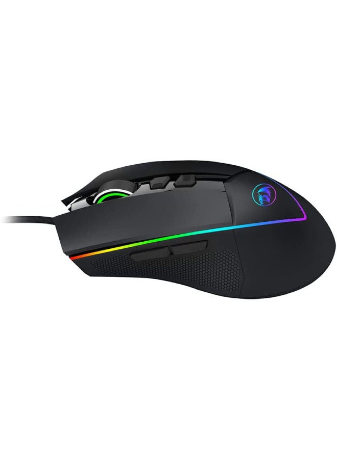 REDRAGON - REDRAGON M909 EMPEROR RGB Gaming Mouse - Optical Sensor 12,400 DPI - 7 Programmable Buttons - Software Support - Image 1