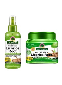 DR. DAVEY Licorice Root Mist And Aloe Vera Soothing Moisturizing Gel 680ml 