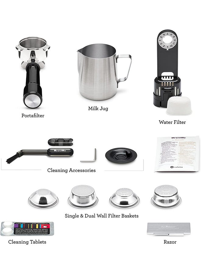 Breville The Barista Express Impress Coffee Maker (International Version) 2 L 1850 W BES876BSS Brushed Stainless Steel  - Image 2