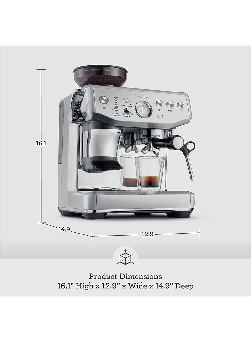 Breville The Barista Express Impress Coffee Maker (International Version) 2 L 1850 W BES876BSS Brushed Stainless Steel  - Image 3