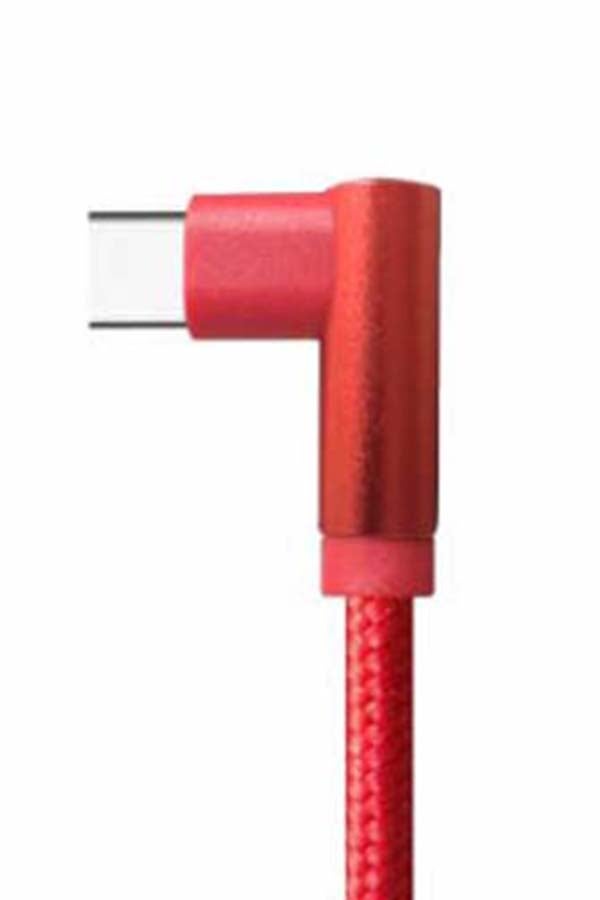 ليفور كابل USB A إلى USB C مضفر من النايلون بزاوية 6 أقدام  - Image 2