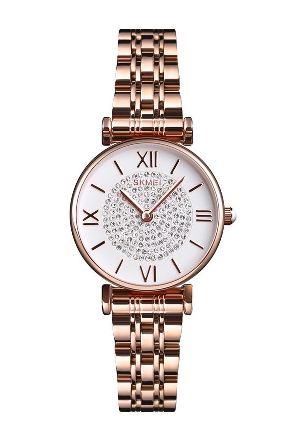 SKMEI Women's Waterproof Stainless Steel Fashion Luxury Watch 1533  - Image 1