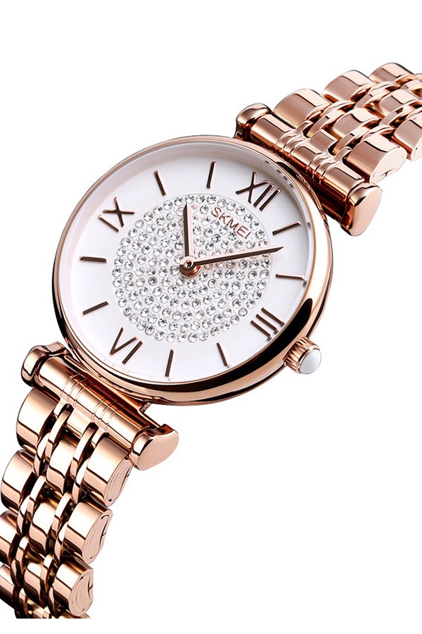 SKMEI Women's Waterproof Stainless Steel Fashion Luxury Watch 1533  - Image 2