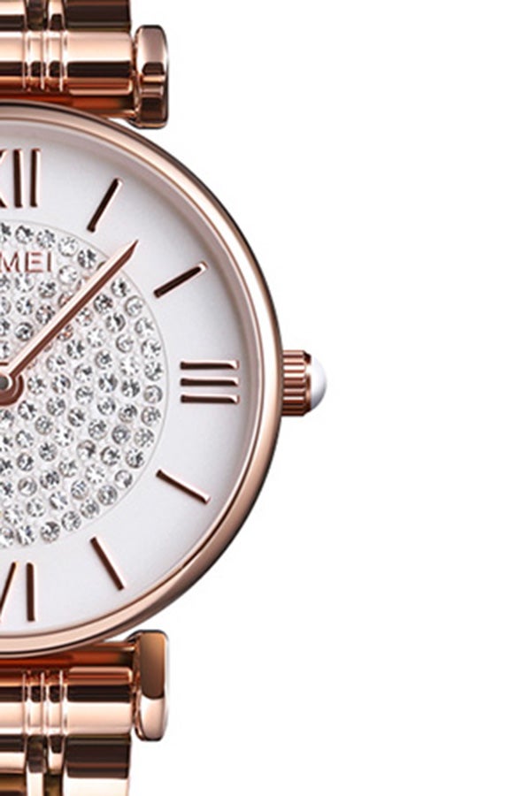 SKMEI Women's Waterproof Stainless Steel Fashion Luxury Watch 1533  - Image 3