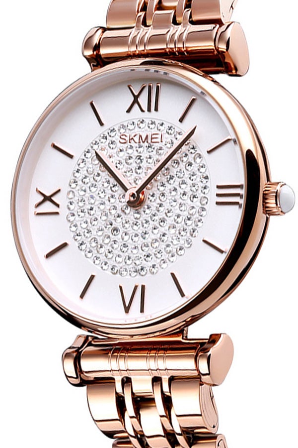 SKMEI Women's Waterproof Stainless Steel Fashion Luxury Watch 1533  - Image 4