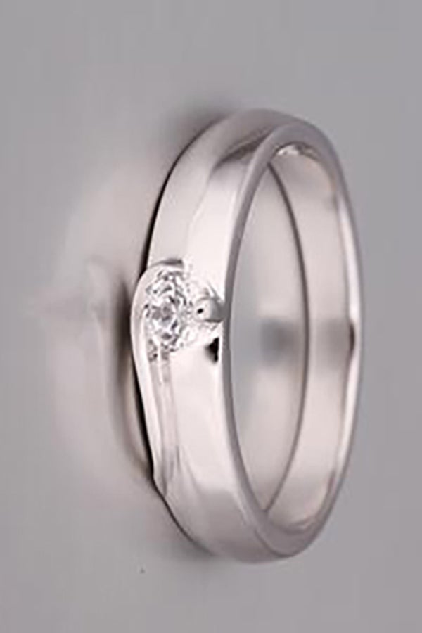SKMEI - Fashionable Latest Shinny Simple Ring Lkns925R03121 - Image 1
