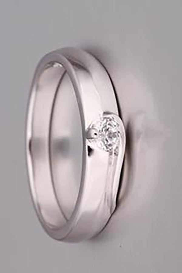 SKMEI - Fashionable Latest Shinny Simple Ring Lkns925R03121 - Image 1