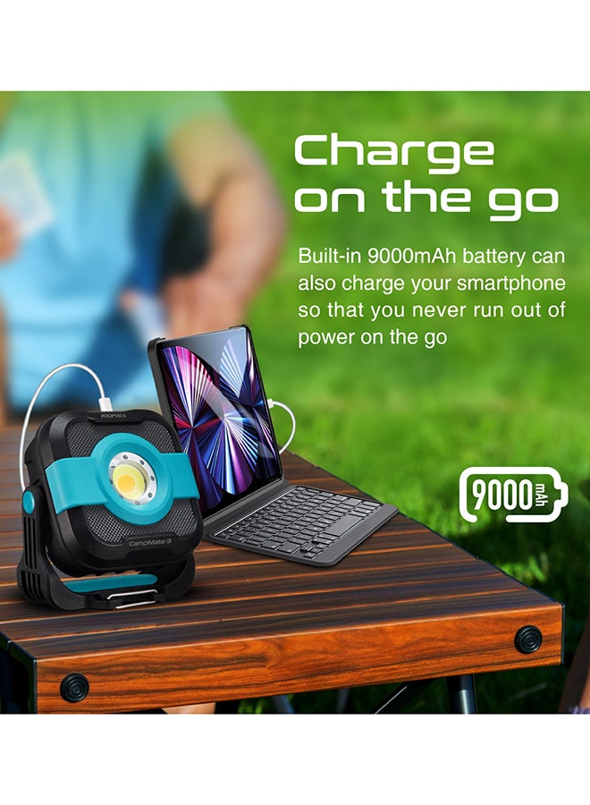 PROMATE 1200lm Super-Bright Camping Light With 9000mAh Power Bank  - Image 3