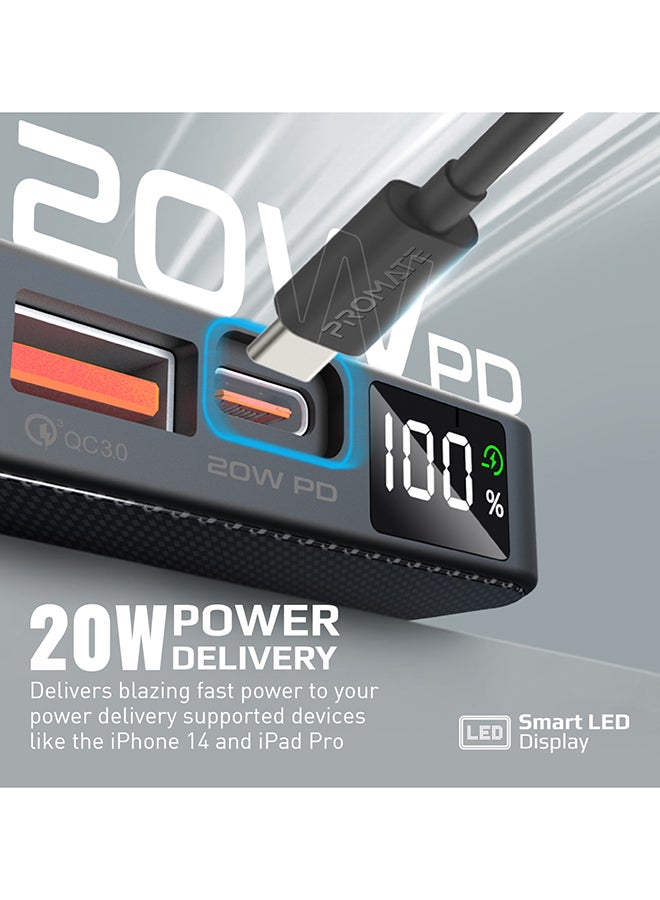 PROMATE - 5000.0 mAh 15W Magsafe Portable Charger Premium 5000Mah Transparent Portable Black - Image 1