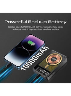 بروميت بنك الطاقة اللاسلكي المغناطيسي بقدرة 10000 مللي أمبير في الساعة Magsafe بقدرة 15 وات  - Image 3