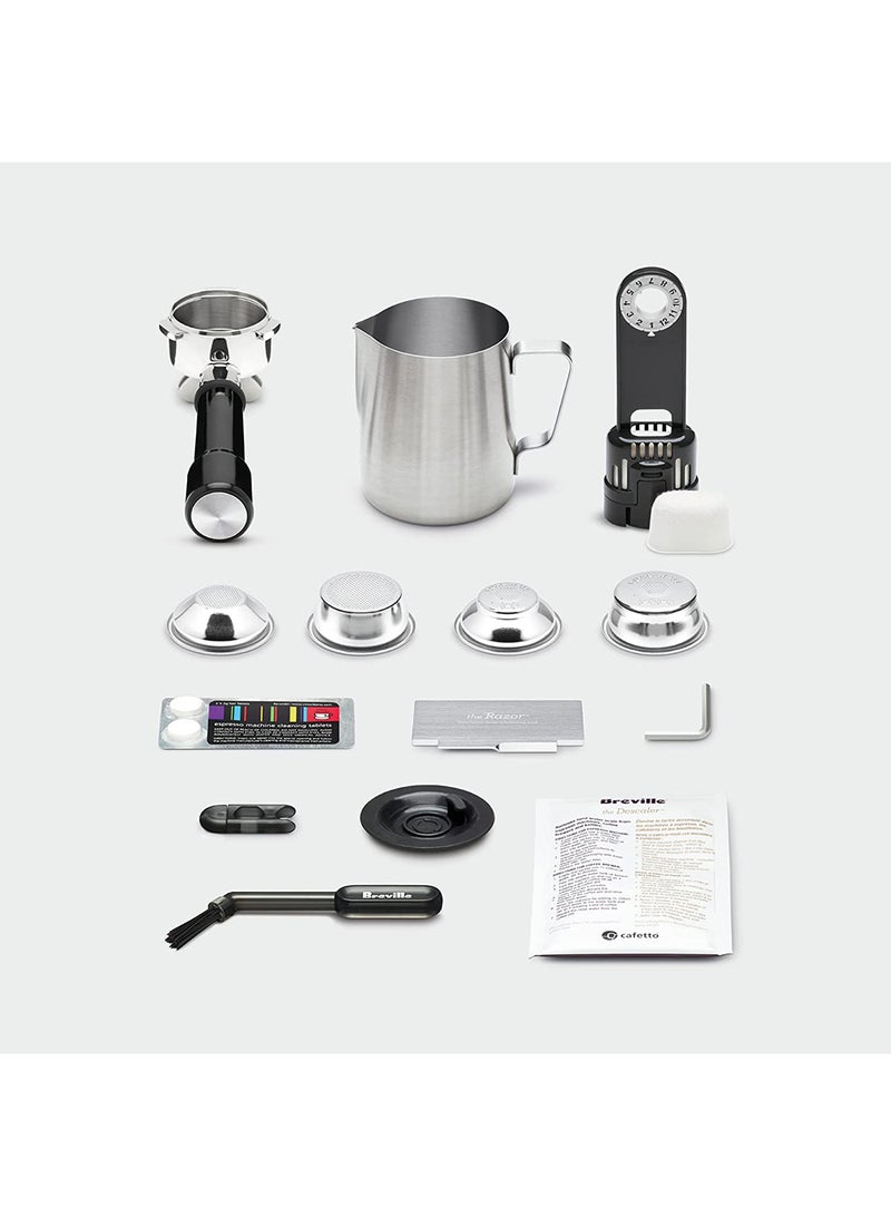 Breville The Barista Express Impress Coffee Maker (International Version) 2 L 1850 W BES876SST Sea Salt  - Image 2