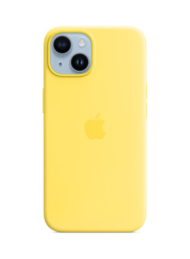 Apple iPhone 14 Plus Silicone Case With MagSafe Canary Yellow