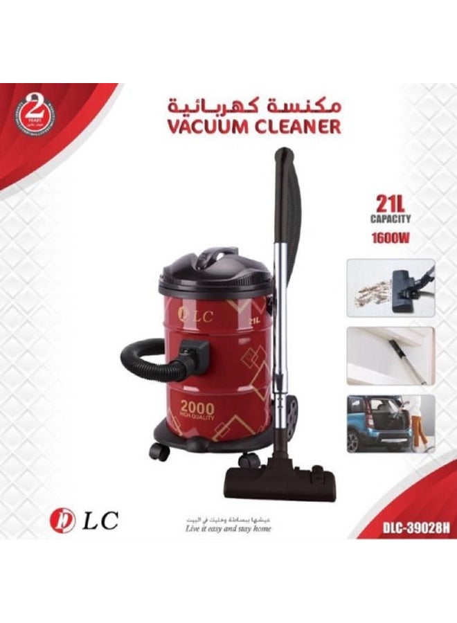 DLC - Vacuum Cleaner 21 L 2000 W DLC-39028H Red/Black - Image 1