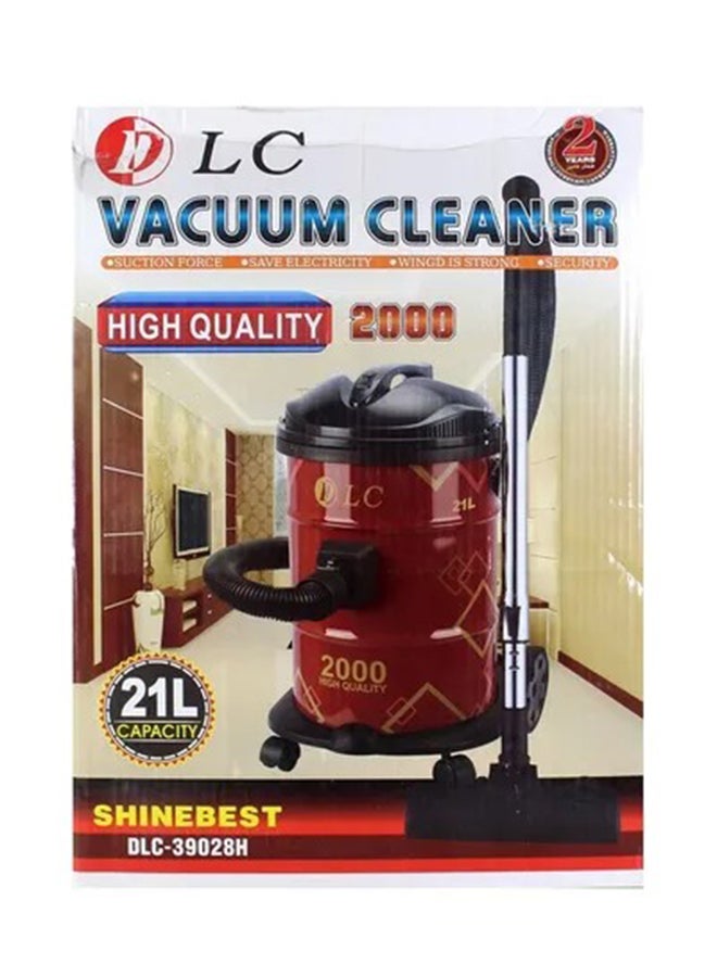 DLC - Vacuum Cleaner 21 L 2000 W DLC-39028H Red/Black - Image 1