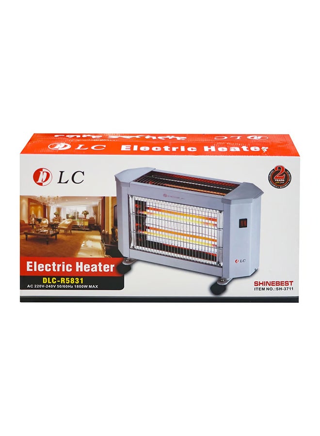 DLC Electric Infrared Heater With Two Heat Settings 1800.0 W DLC-R5831 White - Image 3