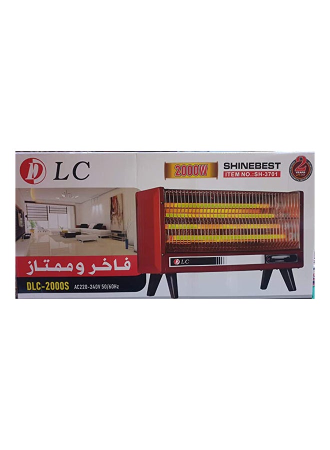 DLC Electric Heater 2000.0 W DLC-2000S Red - Image 3