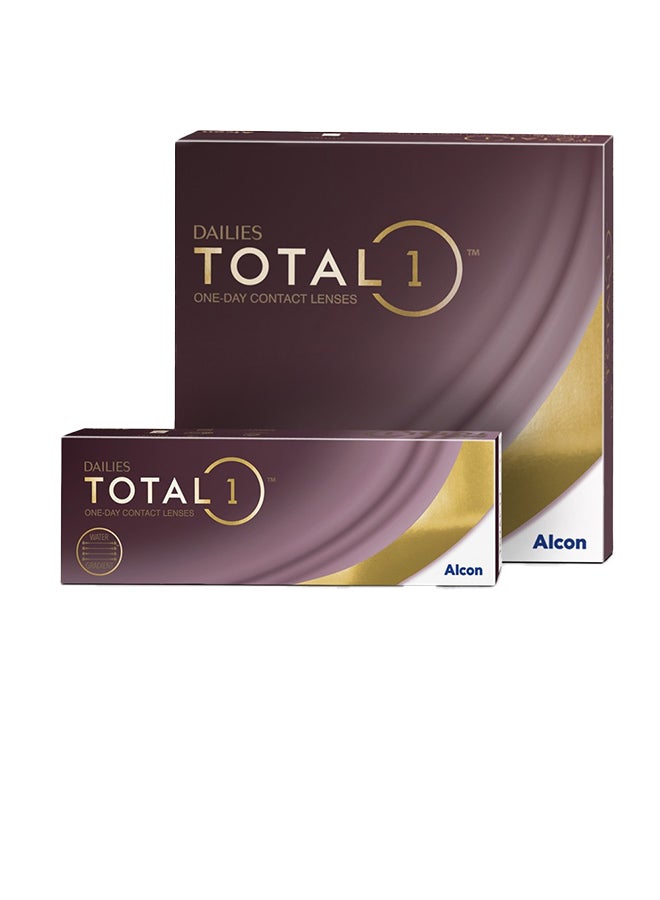 ألكون Total1 Daily Disposable Pack Of 90 Conatct Lenses  - Image 1