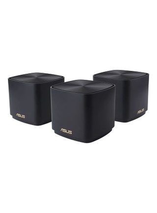 XD4 ZenWiFi Mini Wireless Router Gigabit Ethernet Tri Band, AX1800 Wifi 6, 2.4 Ghz/5 Ghz, 2 x Gigabit LAN, Pack Of 3 Black - v1678440691/N53390587A_1