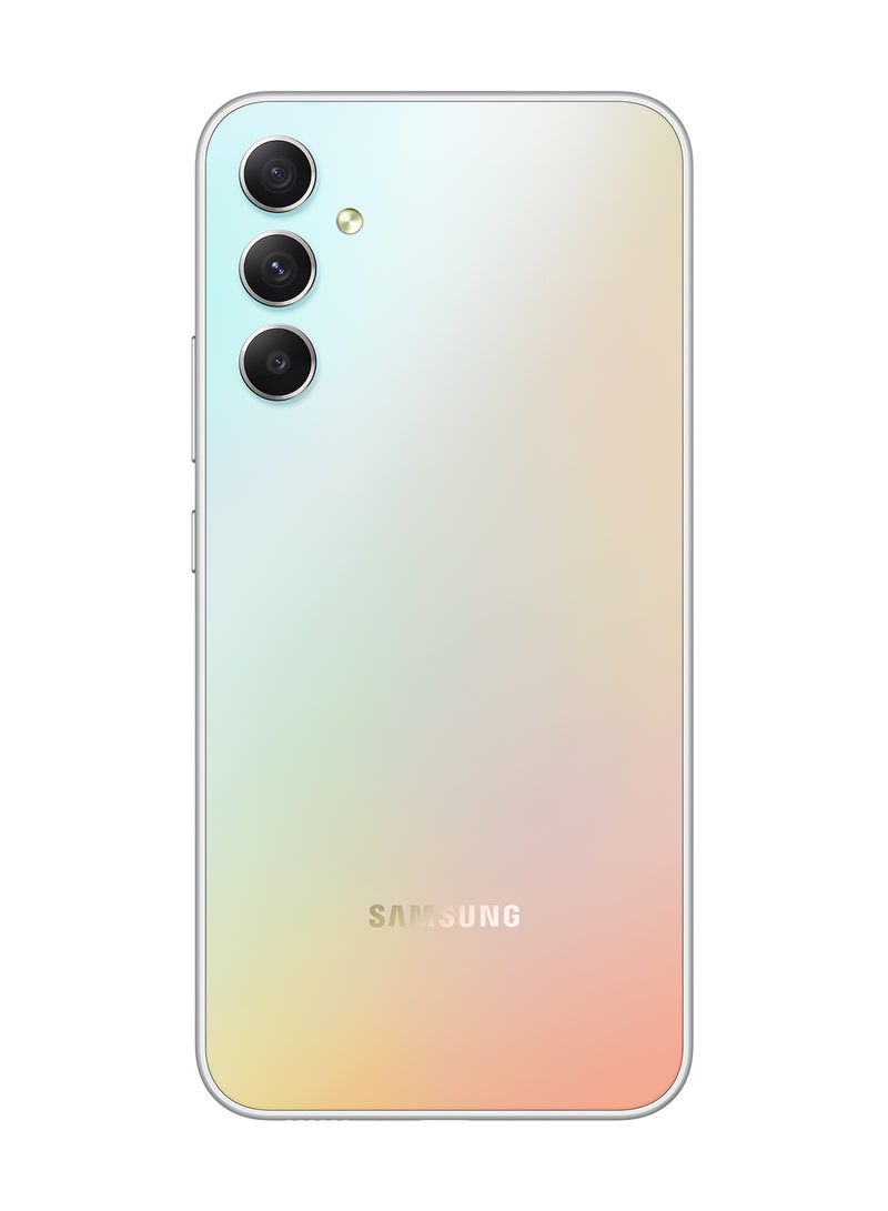 Samsung - Galaxy A34 Dual Sim Awesome Silver 6GB RAM 128GB 5G - Middle East Version - Image 1
