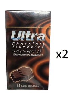 (2- Pack) Condoms  With Chocolate Flavor 12 Pcs - v1678444379/N53390613A_1