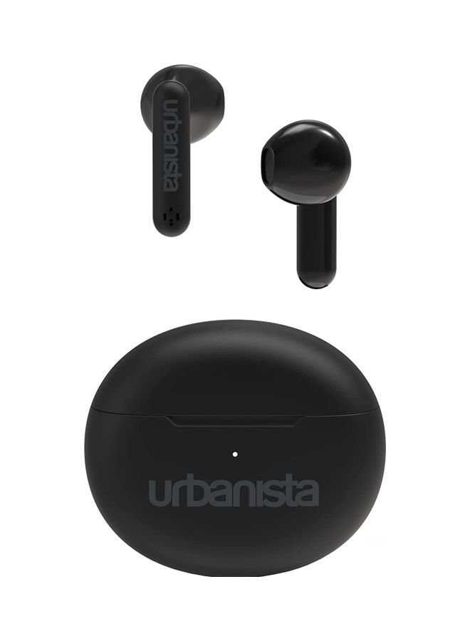 Urbanista Austin True Wireless Bluetooth 5.3 In Ear IPX4 Headphones With Dual Microphones 20 Hr Playtime With Touch Controls USB C Charging Case Midnight Black  - Image 1