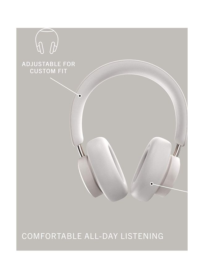 Urbanista - Miami True Wireless Over Ear Bluetooth Headphones 50 Hours Playtime Active Noise Cancelling With Microphone Carry Case Pearl White - Image 1
