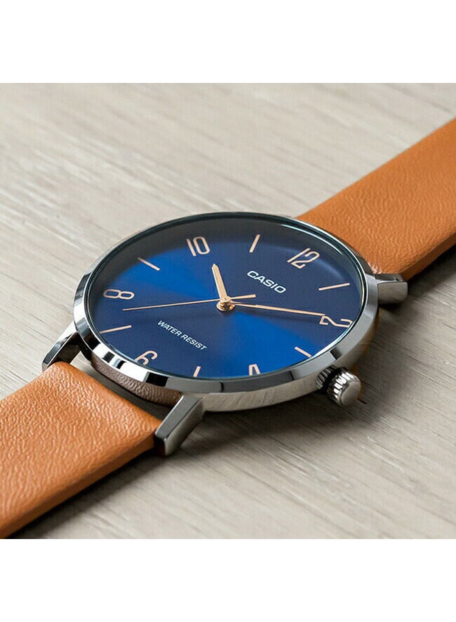 CASIO Women's Leather Analog Watch LTP-VT01L-2B2 - 34 mm - Brown - Image 2