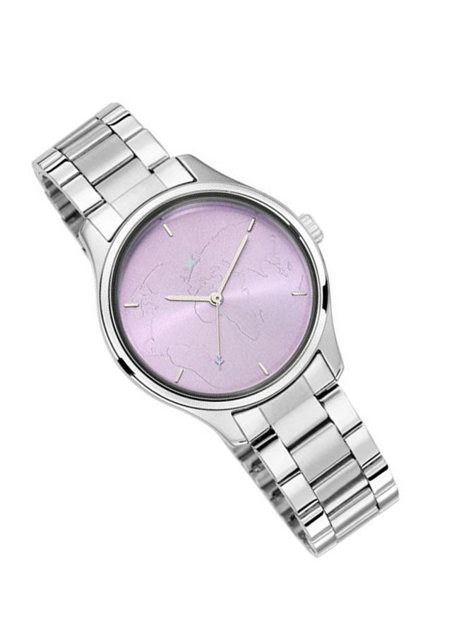 fastrack - Women's TRIPSTER LIGHT PURPLE DIAL STAINLESS STEEL STRAP WATCH - Image 1