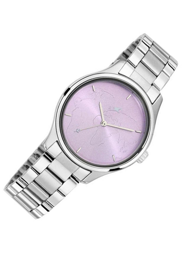 fastrack - Women's TRIPSTER LIGHT PURPLE DIAL STAINLESS STEEL STRAP WATCH - Image 1